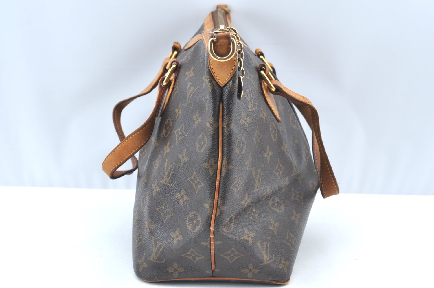 Authentic Louis Vuitton Monogram Palermo PM Shoulder Tote Bag M40145 LV K1030