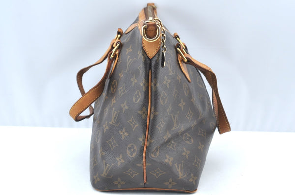 Authentic Louis Vuitton Monogram Palermo PM Shoulder Tote Bag M40145 LV K1030