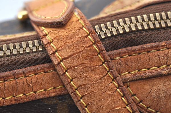 Authentic Louis Vuitton Monogram Palermo PM Shoulder Tote Bag M40145 LV K1030