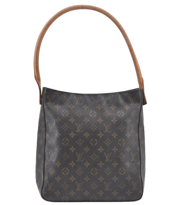 Authentic Louis Vuitton Monogram Looping GM Shoulder Bag M51145 LV Junk K1167