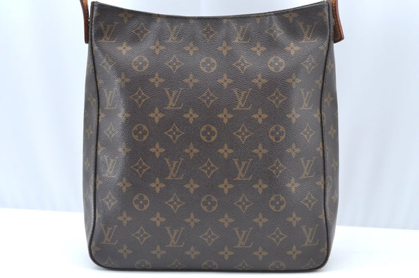 Authentic Louis Vuitton Monogram Looping GM Shoulder Bag M51145 LV Junk K1167