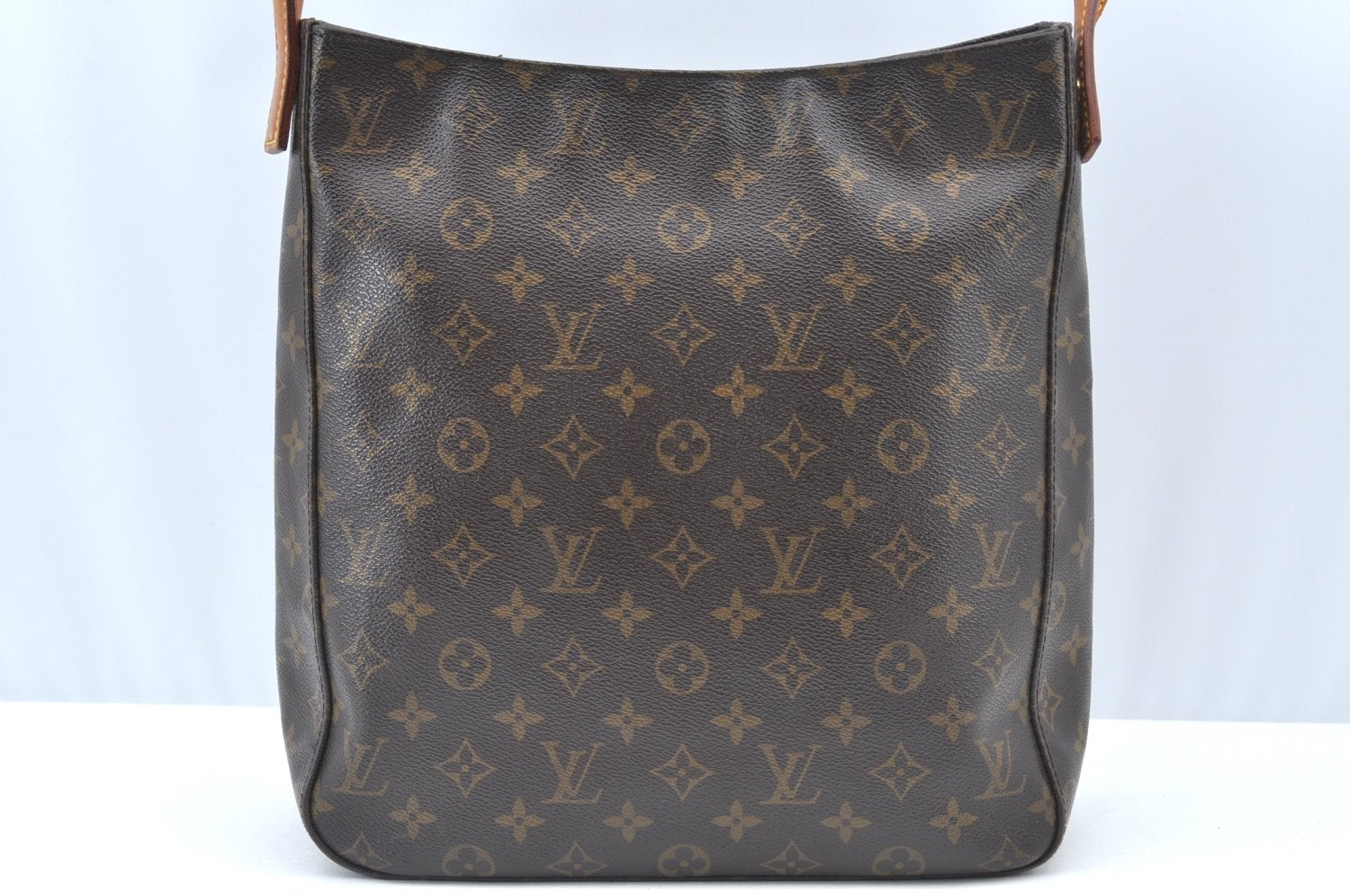 Authentic Louis Vuitton Monogram Looping GM Shoulder Bag M51145 LV Junk K1167