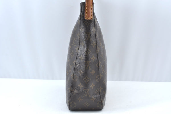 Authentic Louis Vuitton Monogram Looping GM Shoulder Bag M51145 LV Junk K1167