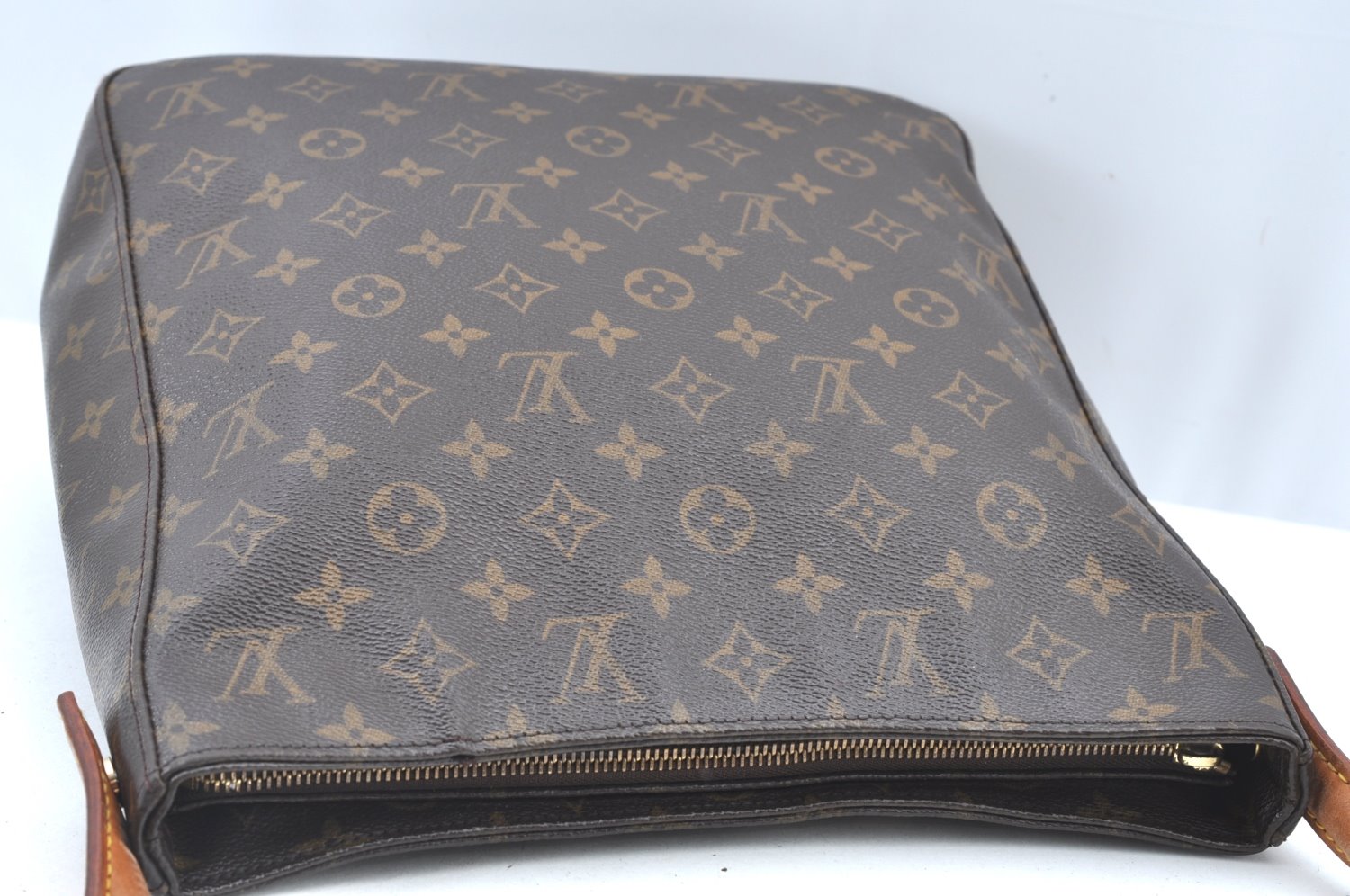 Authentic Louis Vuitton Monogram Looping GM Shoulder Bag M51145 LV Junk K1167