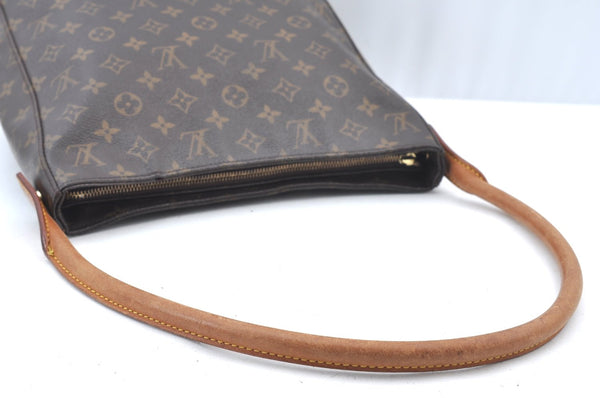 Authentic Louis Vuitton Monogram Looping GM Shoulder Bag M51145 LV Junk K1167