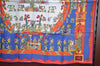 Authentic HERMES Carre 90 Scarf "ASTRES et SOLEILS" Silk Blue Paper Bag K1440