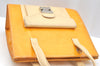 Authentic FENDI 2Way Shoulder Hand Bag Purse Leather Yellow K1687