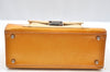 Authentic FENDI 2Way Shoulder Hand Bag Purse Leather Yellow K1687