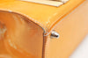 Authentic FENDI 2Way Shoulder Hand Bag Purse Leather Yellow K1687