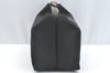 Authentic FENDI Pequin Vanity Case Hand Bag Pouch Purse PVC Black K1704