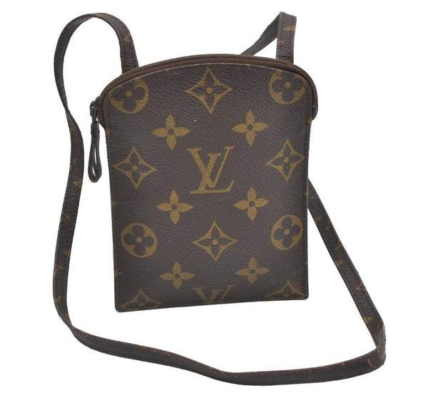 Auth Louis Vuitton Monogram Pochette Secret Shoulder Bag Pouch Old Model K1744