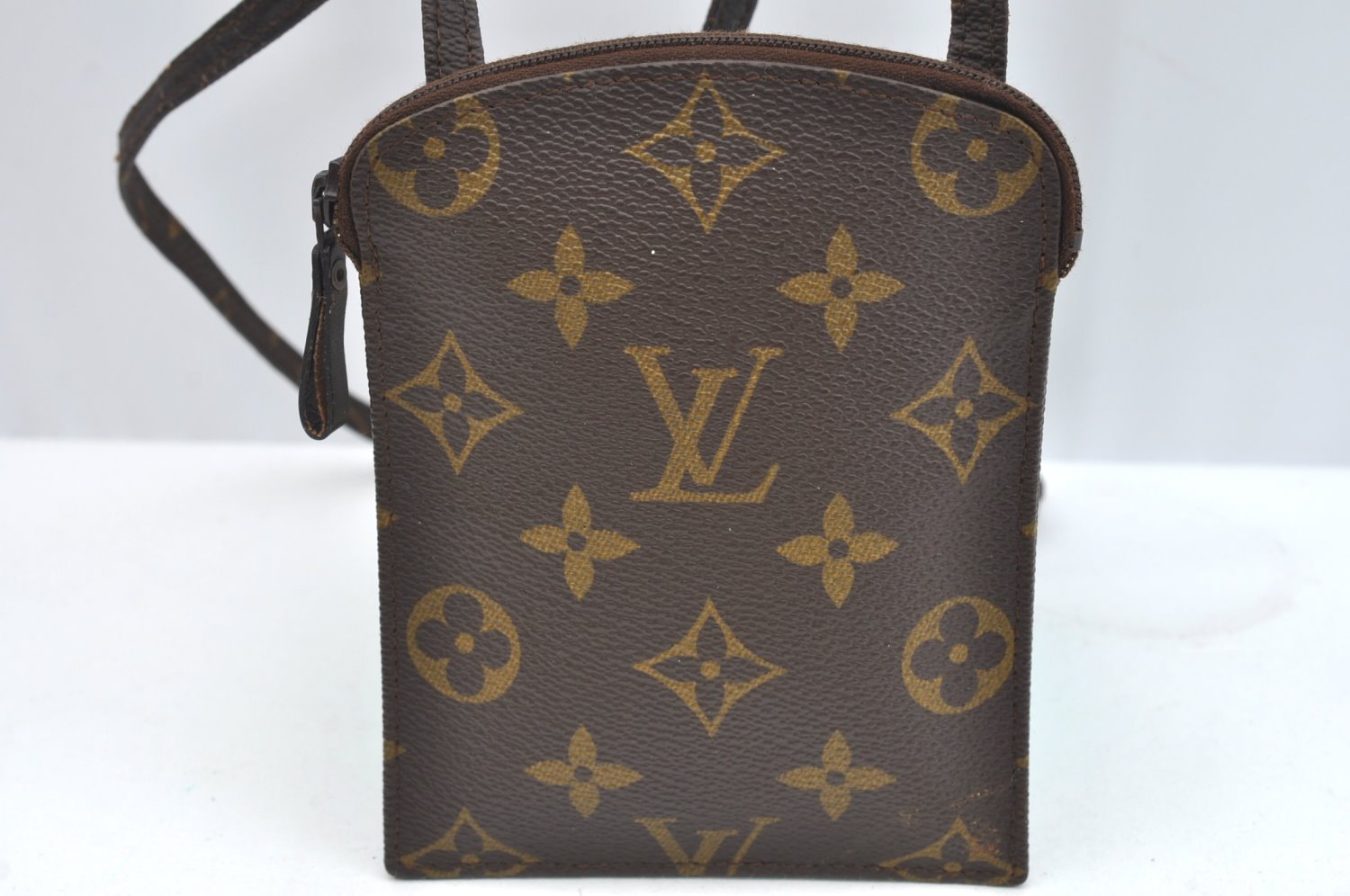 Auth Louis Vuitton Monogram Pochette Secret Shoulder Bag Pouch Old Model K1744