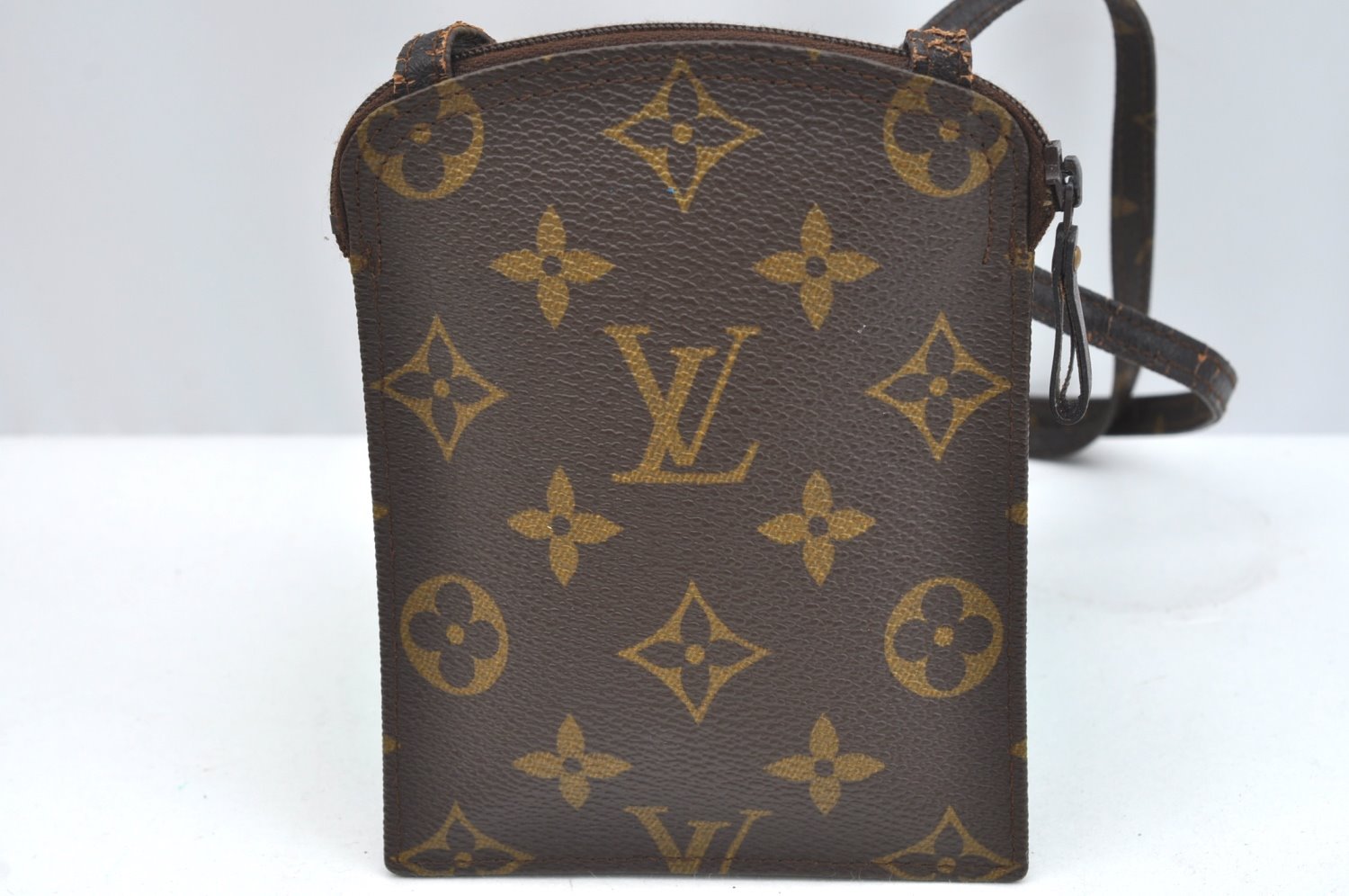 Auth Louis Vuitton Monogram Pochette Secret Shoulder Bag Pouch Old Model K1744