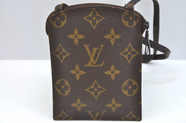 Auth Louis Vuitton Monogram Pochette Secret Shoulder Bag Pouch Old Model K1744