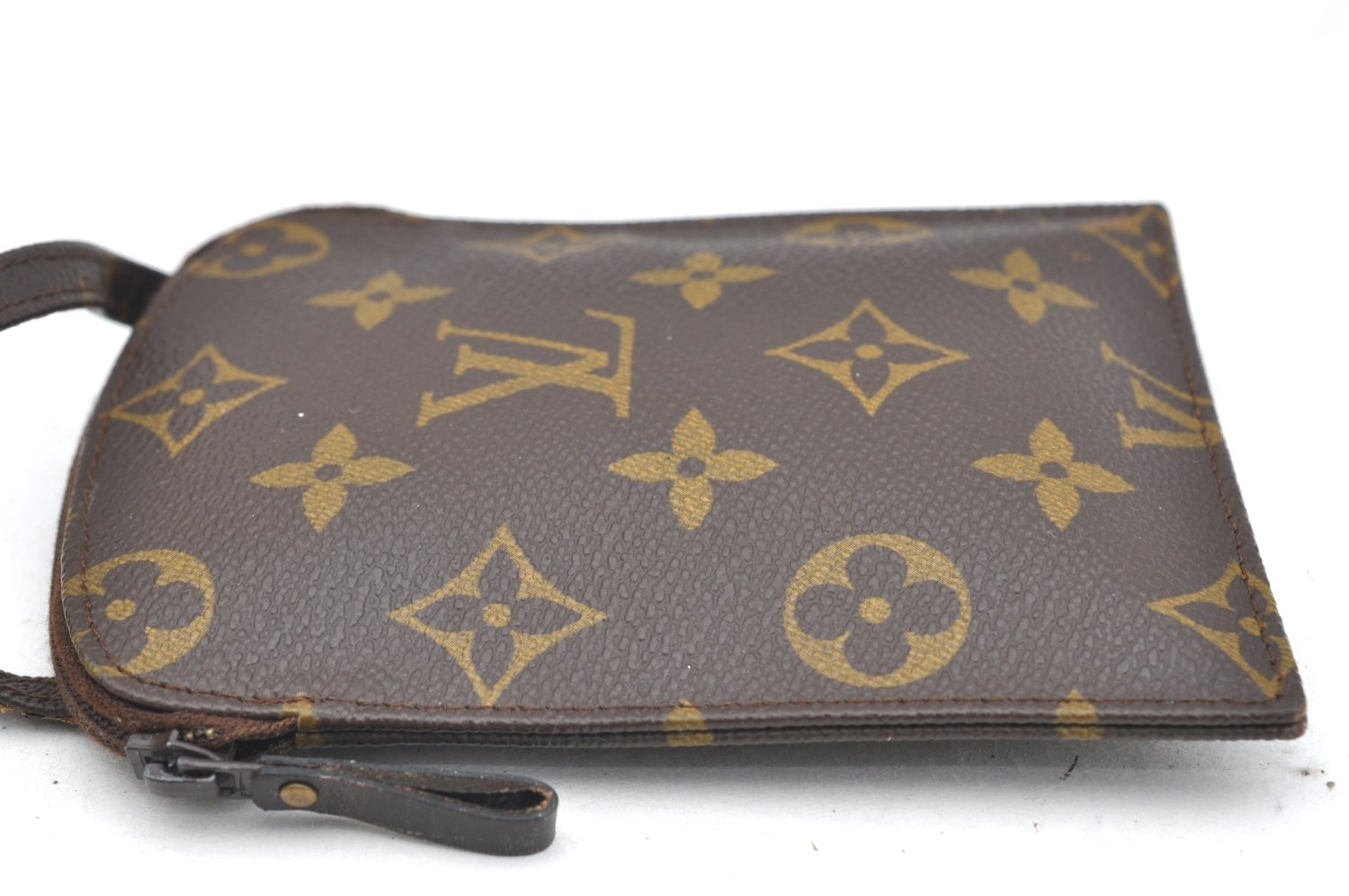 Auth Louis Vuitton Monogram Pochette Secret Shoulder Bag Pouch Old Model K1744