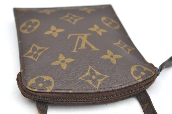 Auth Louis Vuitton Monogram Pochette Secret Shoulder Bag Pouch Old Model K1744