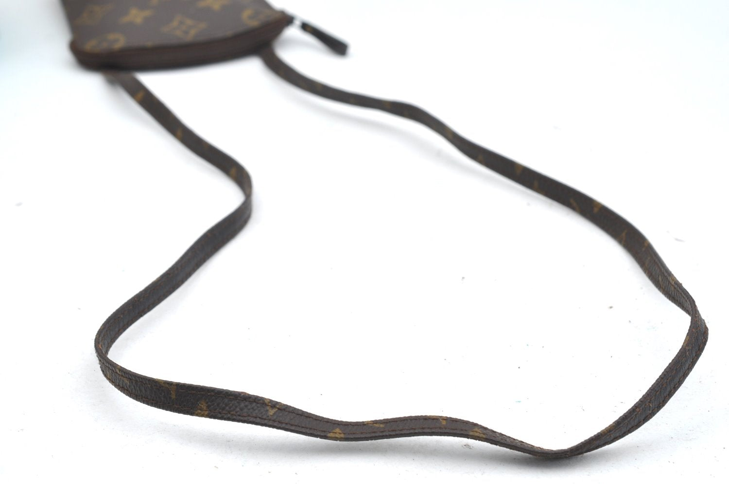 Auth Louis Vuitton Monogram Pochette Secret Shoulder Bag Pouch Old Model K1744