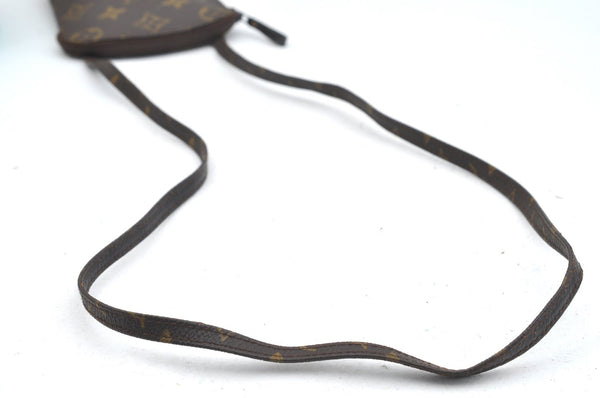 Auth Louis Vuitton Monogram Pochette Secret Shoulder Bag Pouch Old Model K1744