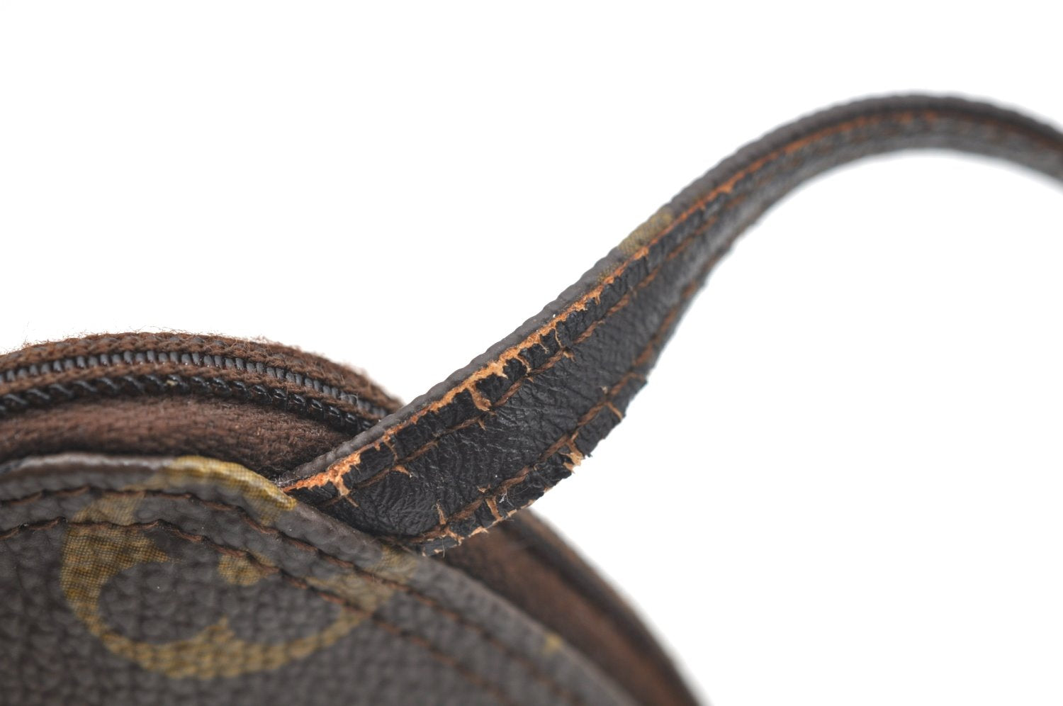 Auth Louis Vuitton Monogram Pochette Secret Shoulder Bag Pouch Old Model K1744