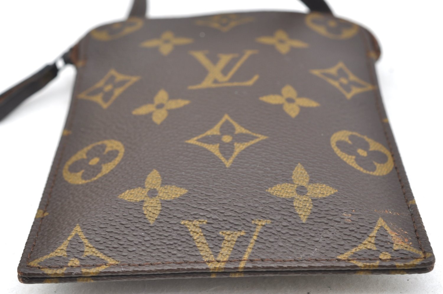 Auth Louis Vuitton Monogram Pochette Secret Shoulder Bag Pouch Old Model K1744