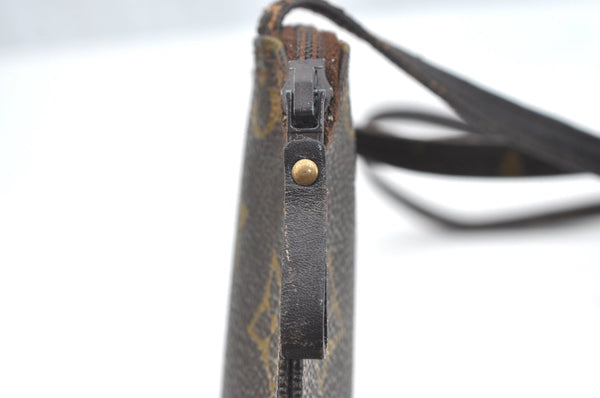 Auth Louis Vuitton Monogram Pochette Secret Shoulder Bag Pouch Old Model K1744