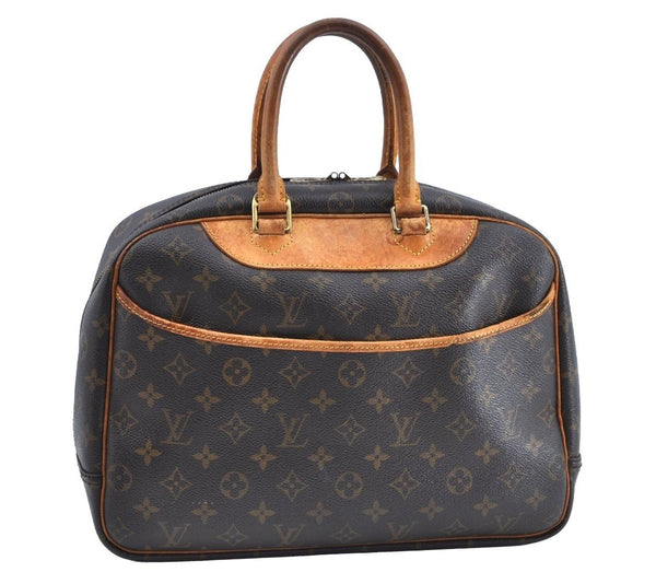 Authentic Louis Vuitton Monogram Deauville Hand Bag M47270 LV K1774