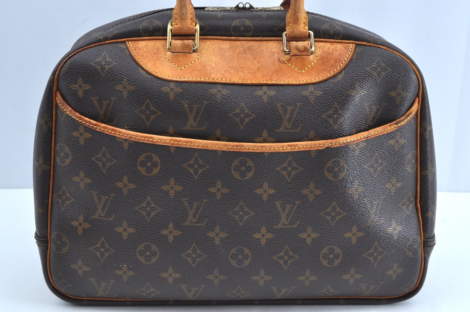 Authentic Louis Vuitton Monogram Deauville Hand Bag M47270 LV K1774
