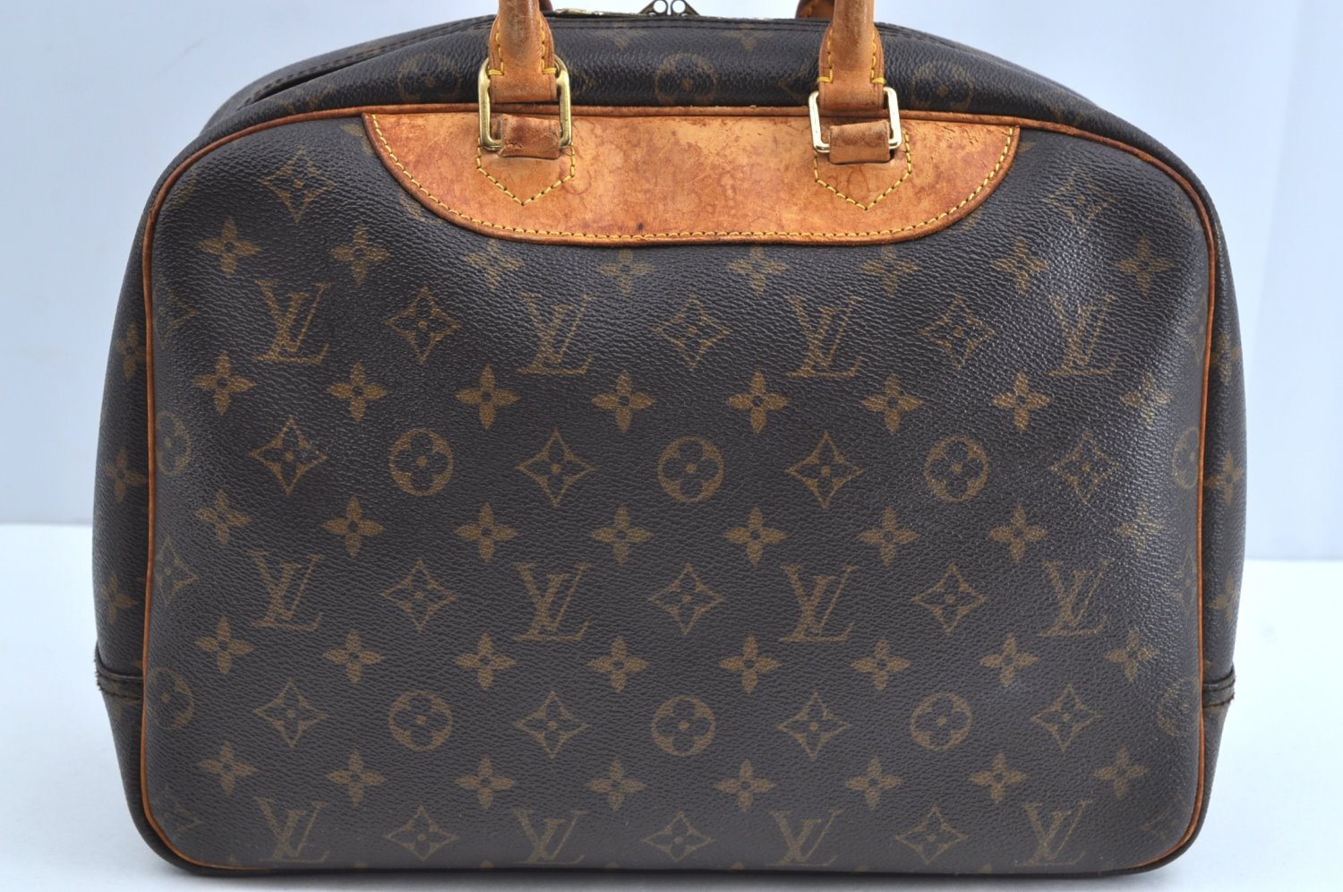Authentic Louis Vuitton Monogram Deauville Hand Bag M47270 LV K1774