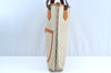 Authentic GUCCI Web Sherry Line GG Plus Tote Bag PVC Leather Beige K1835