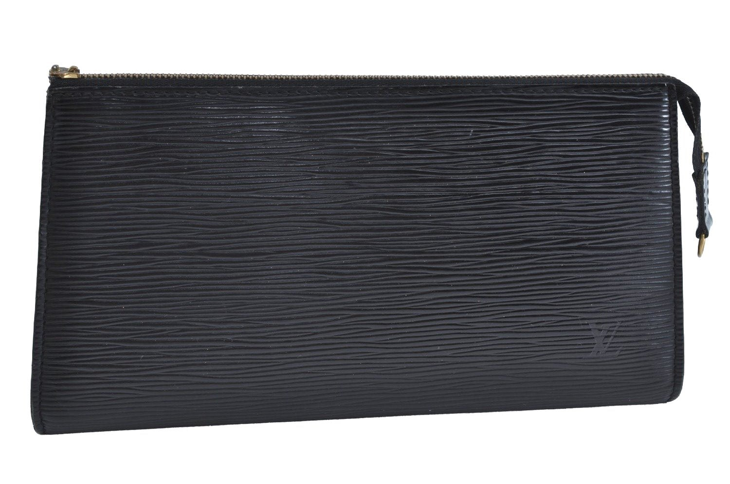 Authentic Louis Vuitton Epi Pochette Accessoires Pouch Black M52942 Junk K1880