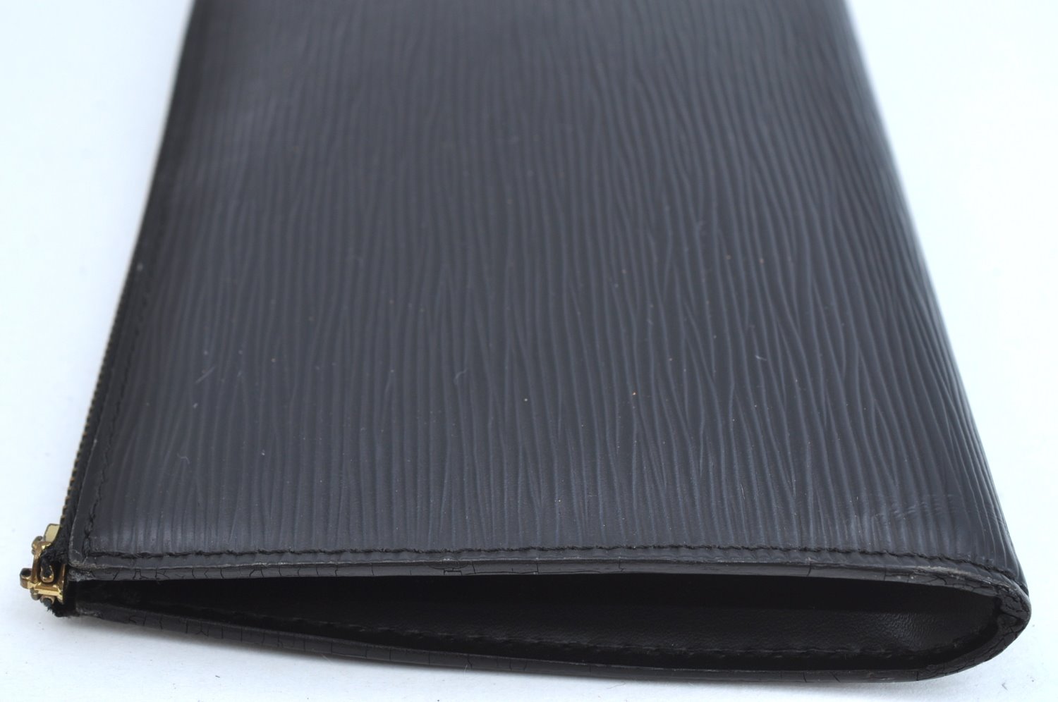 Authentic Louis Vuitton Epi Pochette Accessoires Pouch Black M52942 Junk K1880