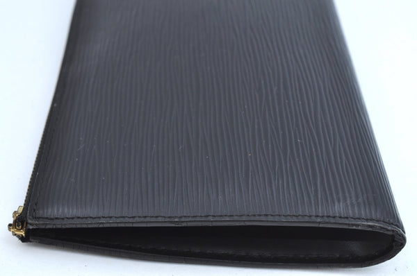 Authentic Louis Vuitton Epi Pochette Accessoires Pouch Black M52942 Junk K1880