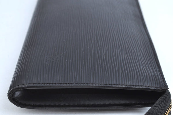 Authentic Louis Vuitton Epi Pochette Accessoires Pouch Black M52942 Junk K1880