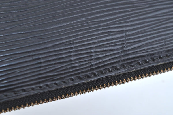 Authentic Louis Vuitton Epi Pochette Accessoires Pouch Black M52942 Junk K1880