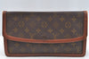 Auth Louis Vuitton Monogram Pochette Dame GM Clutch Hand Bag Old Model LV K1998