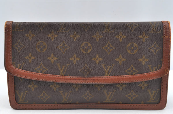 Auth Louis Vuitton Monogram Pochette Dame GM Clutch Hand Bag Old Model LV K1998