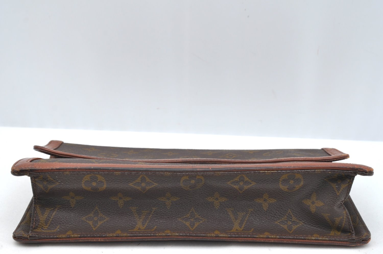 Auth Louis Vuitton Monogram Pochette Dame GM Clutch Hand Bag Old Model LV K1998