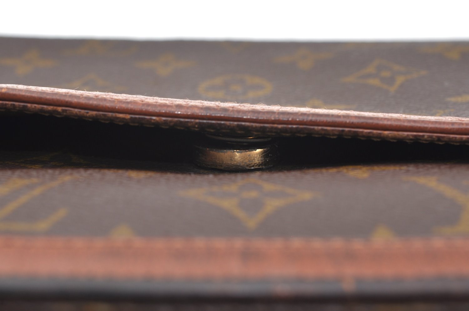 Auth Louis Vuitton Monogram Pochette Dame GM Clutch Hand Bag Old Model LV K1998