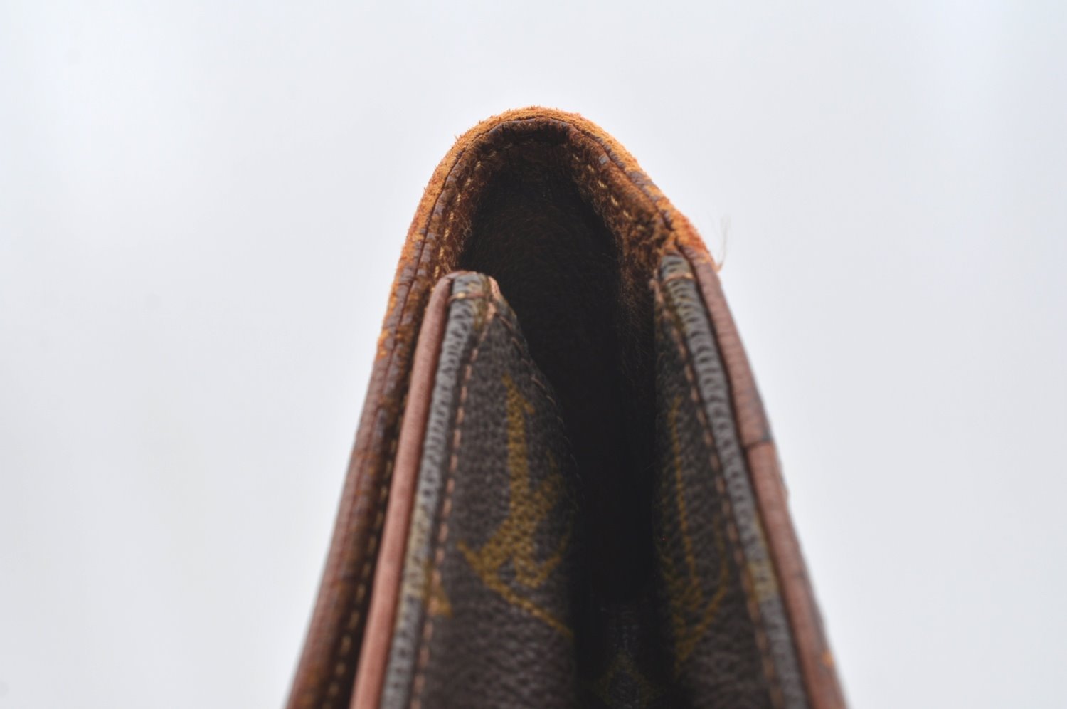 Auth Louis Vuitton Monogram Pochette Dame GM Clutch Hand Bag Old Model LV K1998