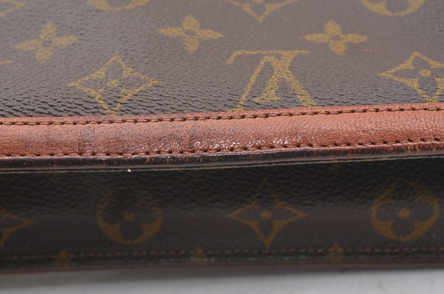 Auth Louis Vuitton Monogram Pochette Dame GM Clutch Hand Bag Old Model LV K1998