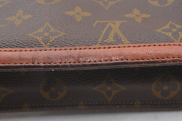 Auth Louis Vuitton Monogram Pochette Dame GM Clutch Hand Bag Old Model LV K1998