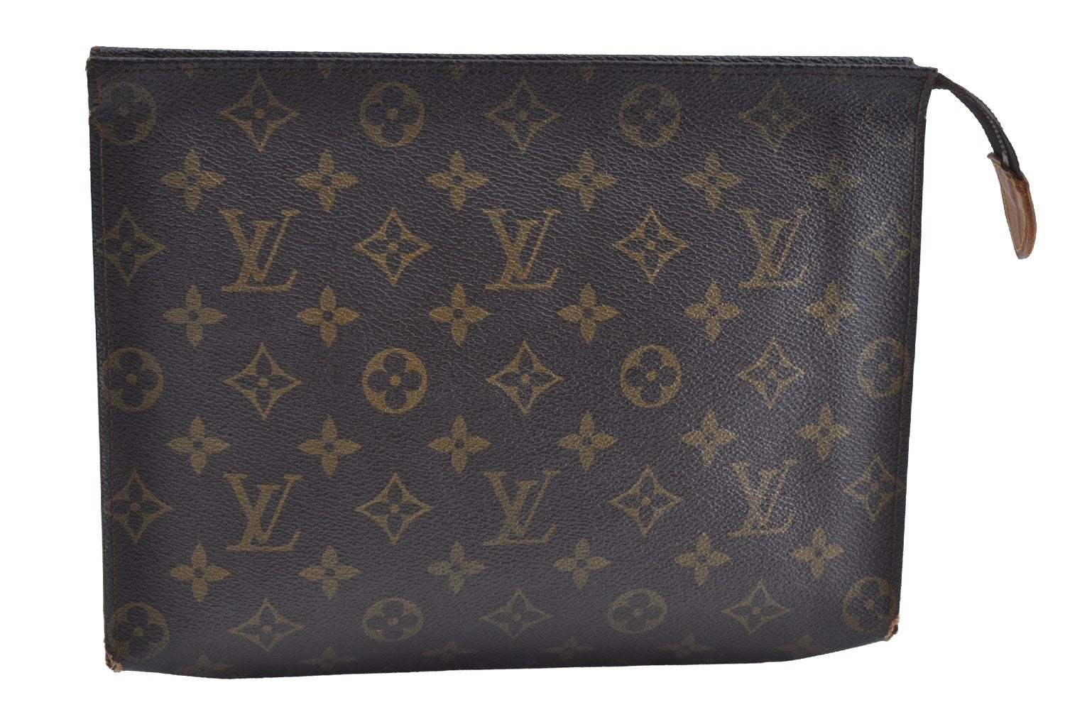 Auth Louis Vuitton Monogram Poche Toilette 26 Cosmetics Pouch Old Model K2003