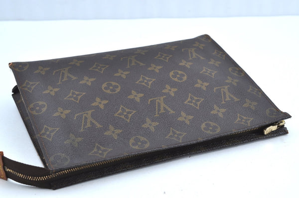 Auth Louis Vuitton Monogram Poche Toilette 26 Cosmetics Pouch Old Model K2003