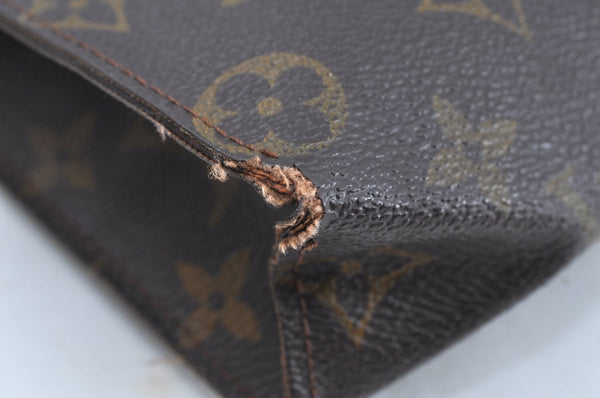 Auth Louis Vuitton Monogram Poche Toilette 26 Cosmetics Pouch Old Model K2003