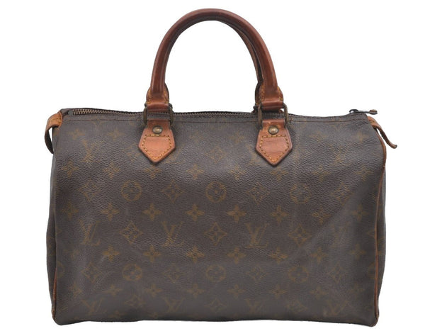 Authentic Louis Vuitton Monogram Speedy 30 Hand Boston Bag Old Model LV K2023