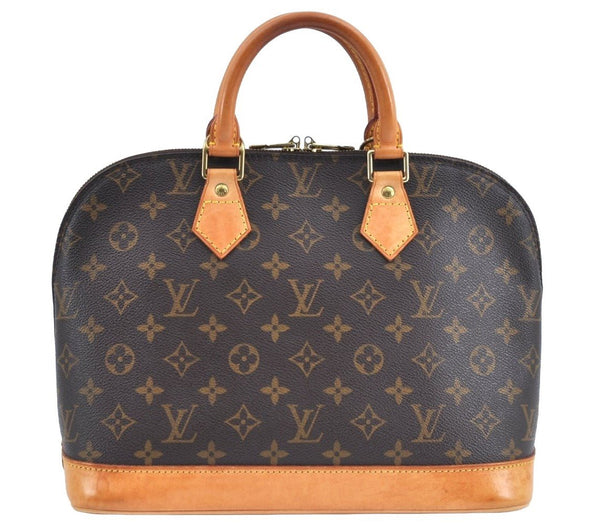 Authentic Louis Vuitton Monogram Alma Hand Bag Purse M51130 LV K2176