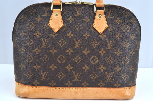 Authentic Louis Vuitton Monogram Alma Hand Bag Purse M51130 LV K2176