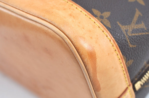 Authentic Louis Vuitton Monogram Alma Hand Bag Purse M51130 LV K2176