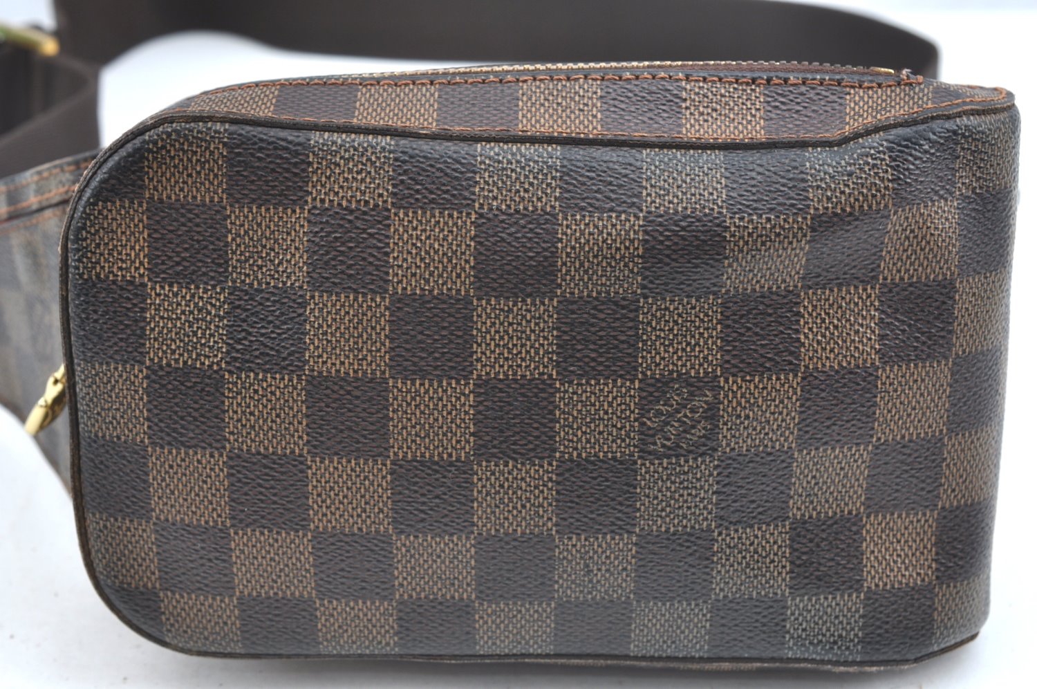 Authentic Louis Vuitton Damier Geronimos Waist Body Bag N51994 LV K2356