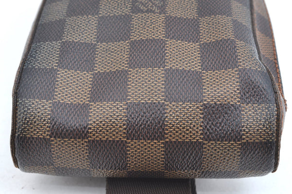 Authentic Louis Vuitton Damier Geronimos Waist Body Bag N51994 LV K2356